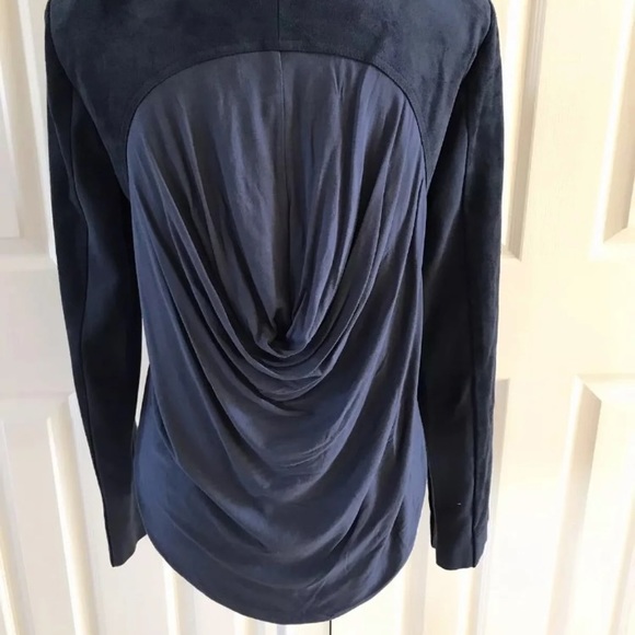 BCBG MaxAzria navy blazer jacket - Picture 2 of 5
